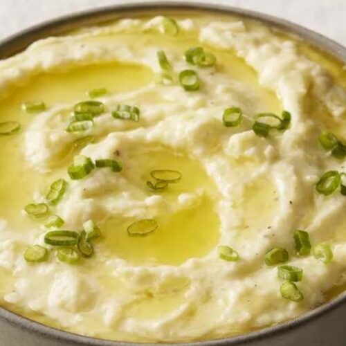 Creaminess galore awaits as fluffy, perfectly cooked potatoes are blended with rich sour cream and butter, creating a velvety texture that melts in your mouth.