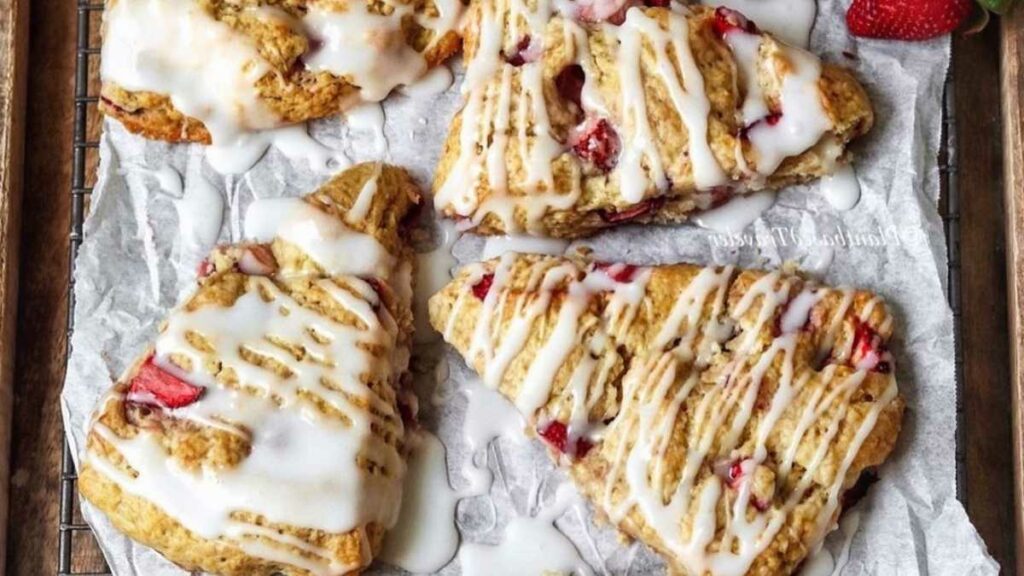 Deliciously crumbly Strawberry Scones Recipe