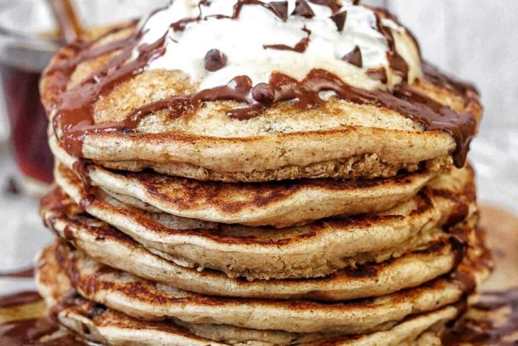 Fluffy Chocolate chip pancakes recipe