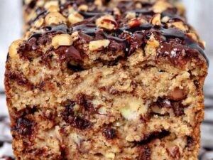 Snickers Style Banana Bread