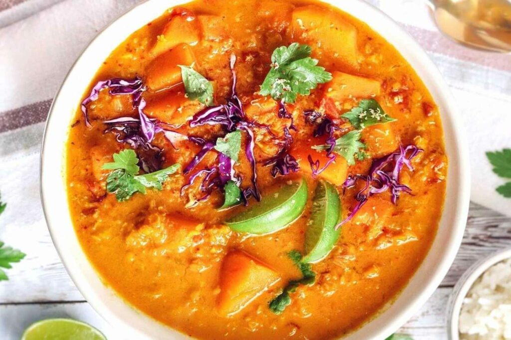 Vegan Mango Butternut Lentil Curry