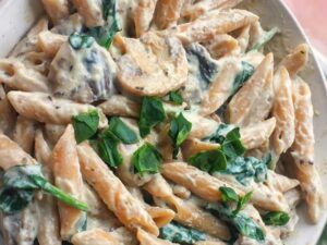 Healthy Garlic & Mushroom pasta Recipe