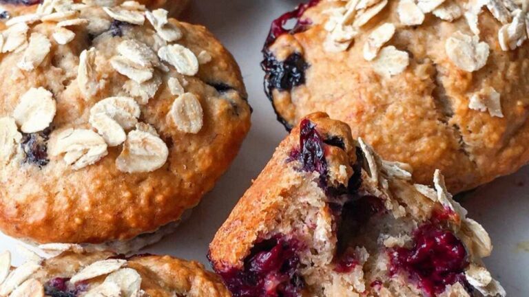 Scrumptious vegan blueberry muffins
