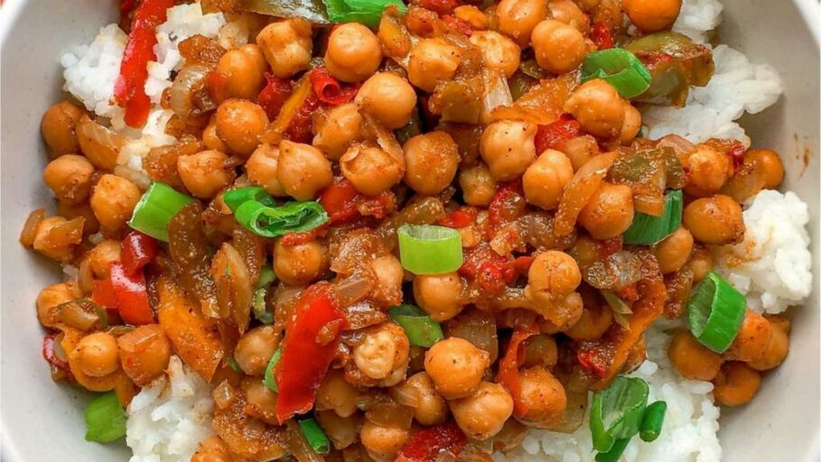 Chinese Spiced Chickpea Stir Fry