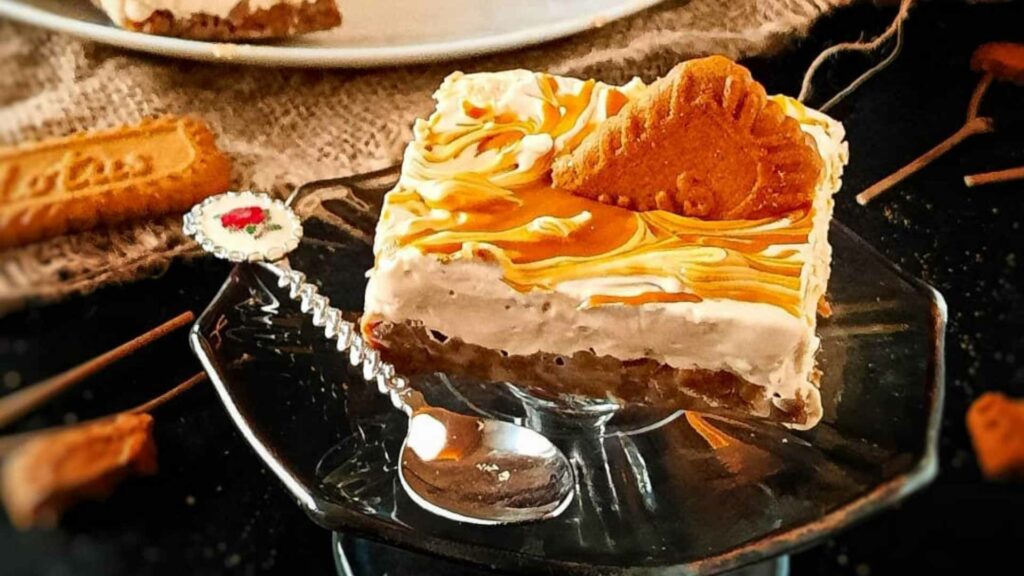 No Bake Lotus Cheesecake