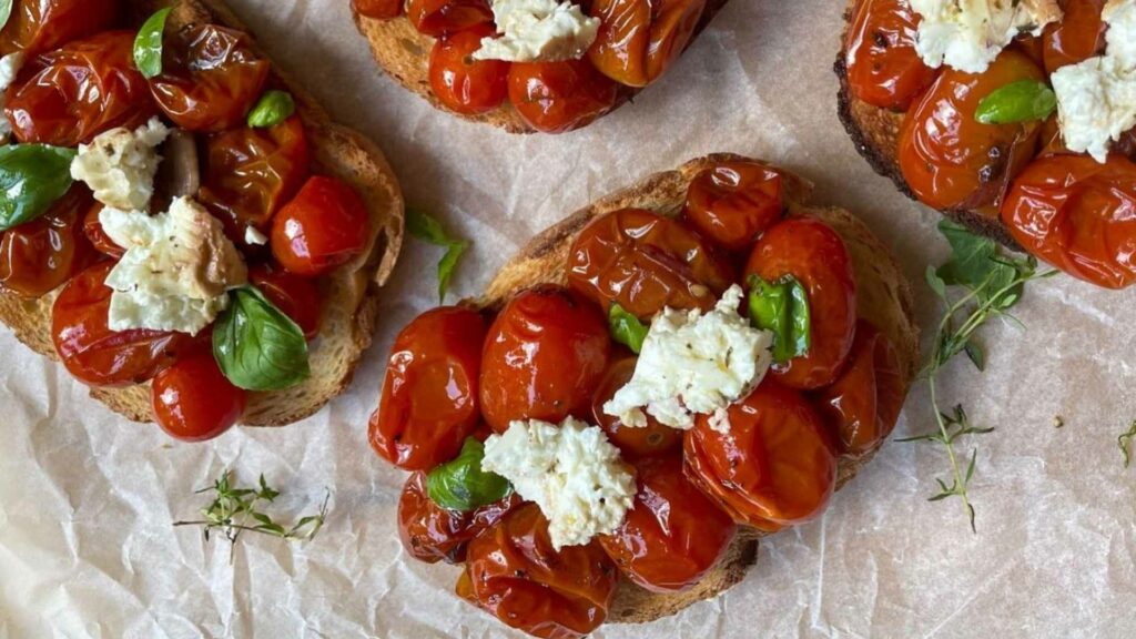 Baked Feta Bruschetta
