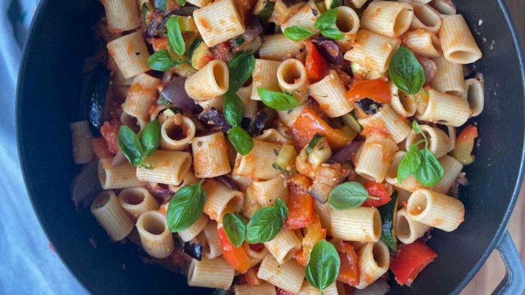 Mediterranean Roasted Vegetable Pasta