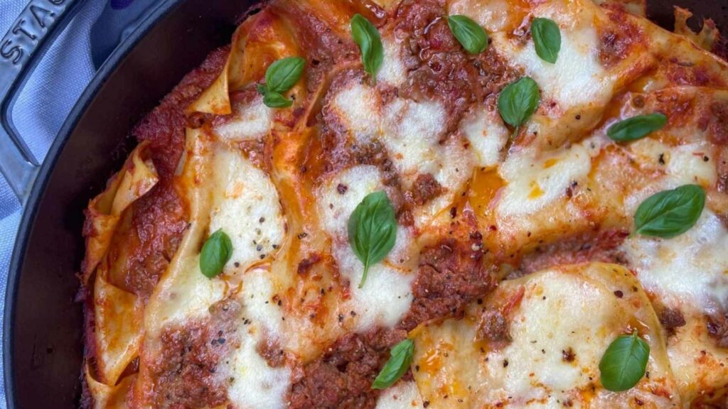 One Pan lasagna