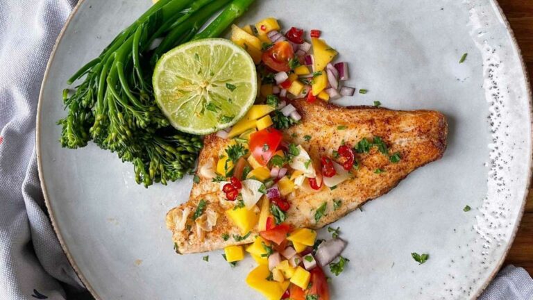 Sea Bass With Mango Salsa