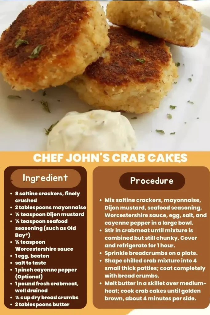 Chef Johns Crab Cakes