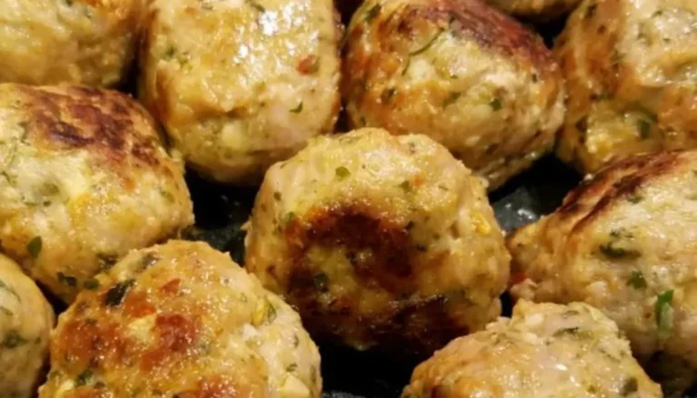 These succulent turkey meatballs are expertly seasoned with traditional Italian herbs and spices, creating a delightful blend of savory goodness.