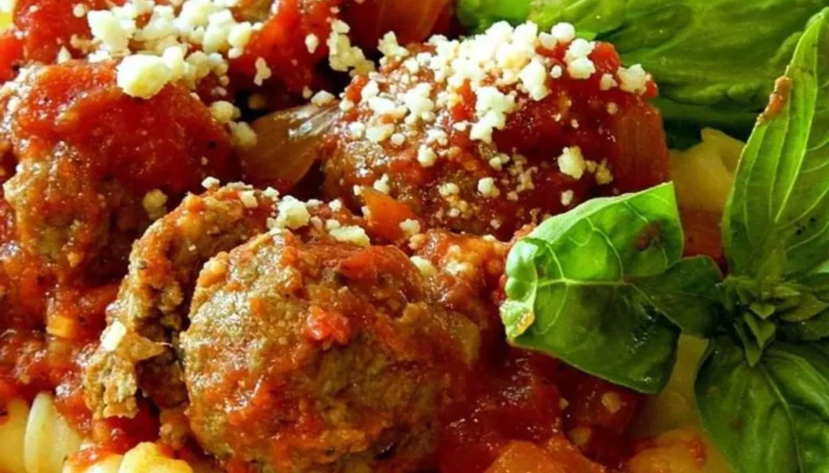 This mouthwatering dish features succulent meatballs bursting with flavor, lovingly simmered in a rich and tangy homemade sauce.