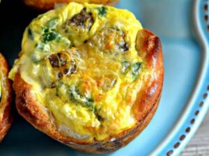 Made with savory sausage, fluffy eggs, and a golden crust, this satisfying dish is a breakfast lover's dream.