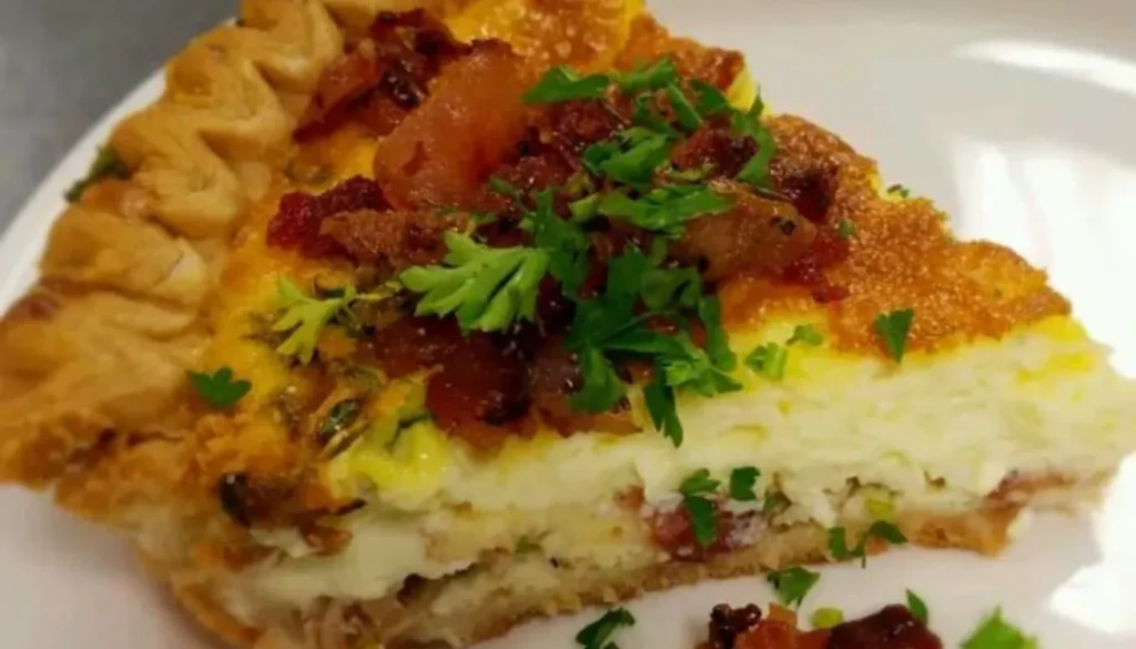 This classic dish combines a buttery, flaky crust with a rich and creamy filling, featuring bacon, Gruyère cheese, and a delightful blend of spices.
