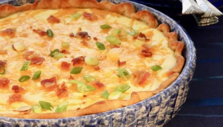 Cheddar, Bacon, and Caramelized Onion Quiche