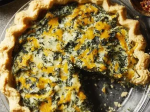 This mouthwatering dish features a flavorful blend of fresh spinach and plant-based ingredients, all baked to perfection in a flaky, homemade crust. With its simple preparation and satisfying taste, our vegan spinach quiche is sure to become a crowd-pleaser.