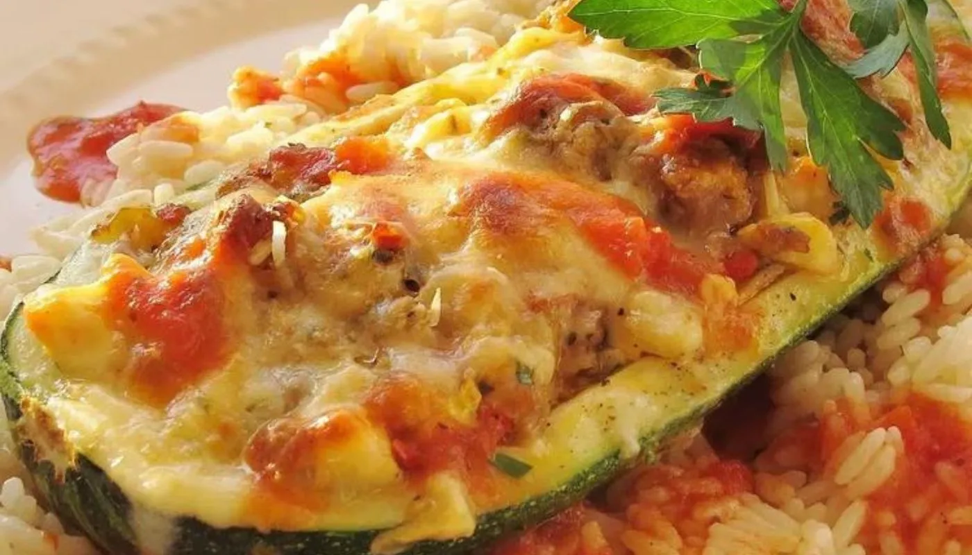 These zucchini boats are filled with a flavorful mixture of ground turkey, quinoa, and fresh vegetables, making them a perfect choice for a wholesome meal.