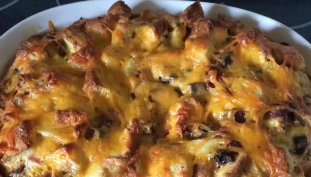 This mouthwatering dish features layers of crispy bacon, savory cheese, and a medley of flavors soaked into a luscious egg mixture overnight.