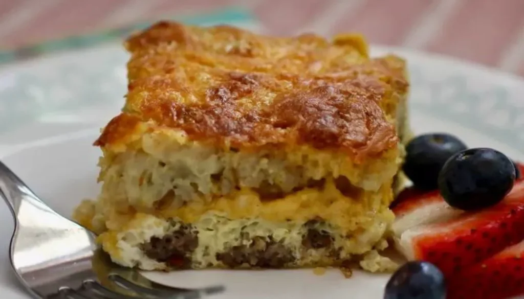 This mouthwatering dish combines crispy tater tots, savory sausage, and a medley of cheese, all baked to golden perfection.