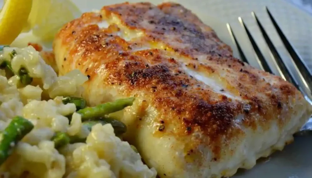 Enjoy tender, flaky haddock with a crispy crust, enhanced with hints of lemon, herbs, and garlic. Gluten-free, low-carb, and keto-friendly, it's a flavorful option that's both nutritious and delicious.