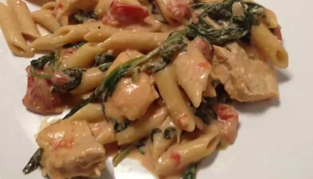 This delectable dish combines tender chicken, savory mushrooms, and perfectly cooked ziti pasta, all baked to perfection with a creamy and cheesy sauce.