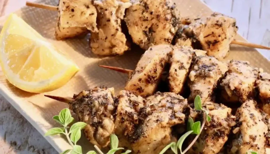 recipe Greek Chicken Skewers