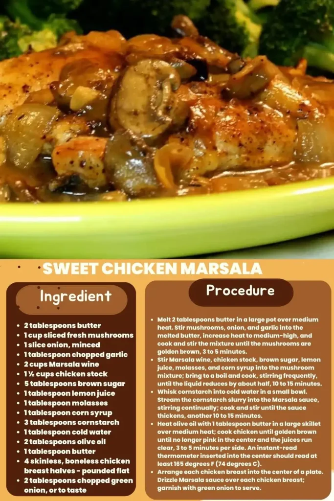 Sweet Chicken Marsala 1