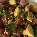 Savor the delicate flavors of succulent Ahi tuna, expertly seared to perfection and paired with a harmonious blend of aromatic spices.