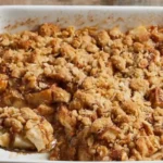 Made with luscious apples, wholesome oats, and a buttery crisp topping, this delectable dessert will transport you to dessert paradise.