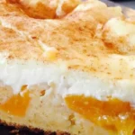 This delightful dessert combines juicy peaches with a luscious vanilla cream filling, nestled in a flaky golden crust.