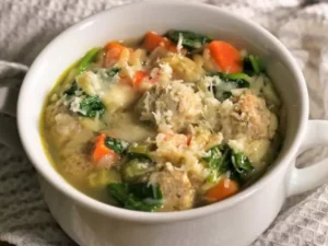 This rich and nutritious recipe combines tender meatballs, hearty vegetables, and savory broth, all expertly crafted in the convenience of your Instant Pot.