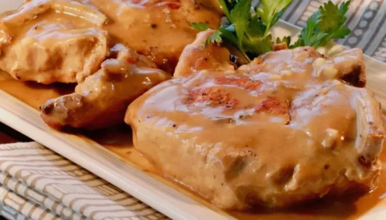 Tender pork chops cooked to perfection in the Instant Pot® and smothered in rich, savory gravy.