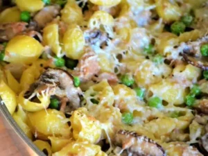 This quick and tasty recipe combines tender tuna, al dente pasta, and a rich, creamy sauce, all baked to perfection.