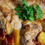 recipe Juicy Pork Tenderloin with Grilled Peaches Recipe