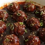 These savory, mouthwatering meatballs are expertly infused with the rich, smoky goodness of BBQ, complemented by the irresistible tang of authentic Korean spices.