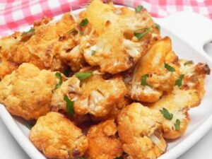 This tantalizing recipe combines perfectly roasted cauliflower florets with a kick of spice that will leave your taste buds begging for more.