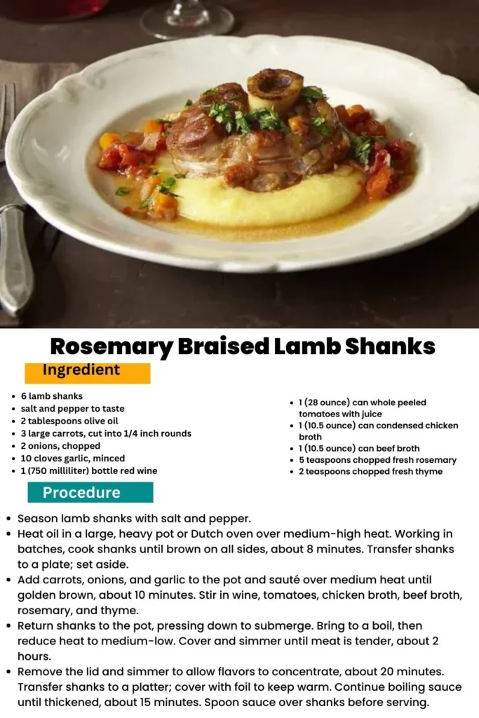 Slow-Cooked Rosemary Lamb Shanks – Insta Cooked