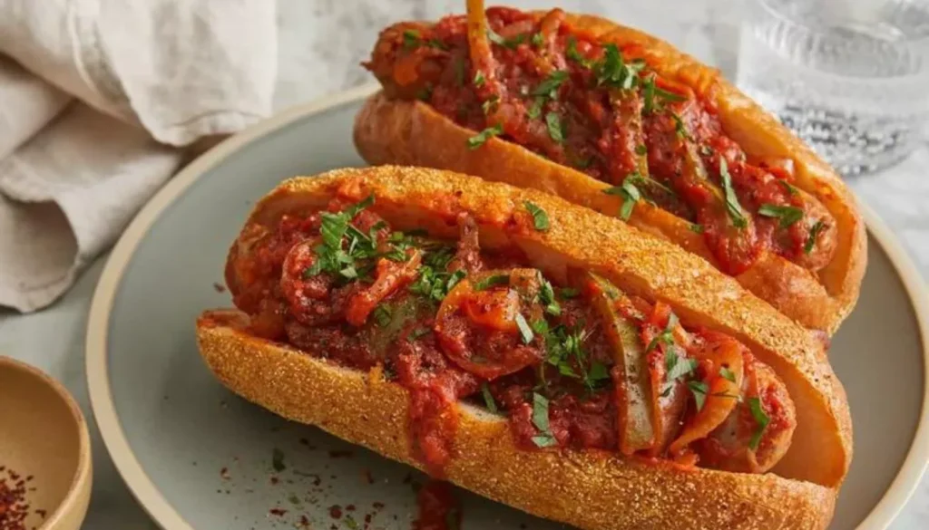 Slow-cooked to perfection, this dish combines succulent sausages with a rich and savory sauce that will tantalize your taste buds.
