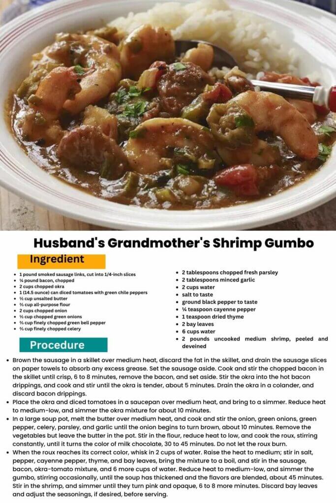 Husbands Grandmothers Shrimp Gumbo 1