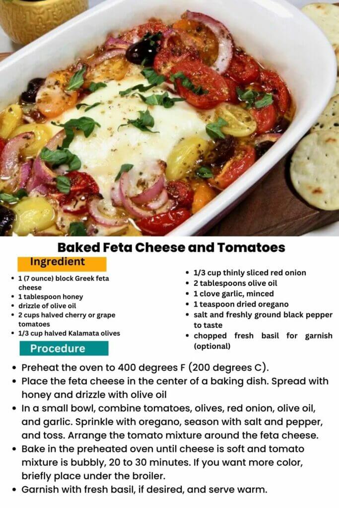 Baked Feta Cheese and Tomatoes 1
