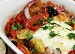 recipe Baked Feta Cheese and Tomatoes