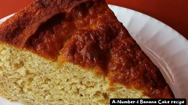 A-Number-1 Banana Cake Recipe | Easy and Moist