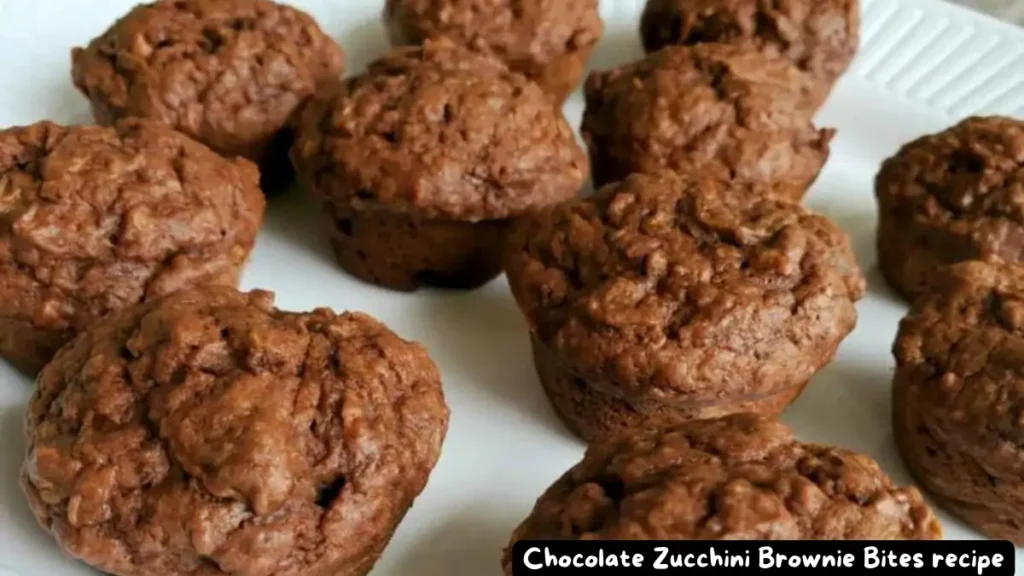 Chocolate Zucchini Brownie Bites - Ready to Serve