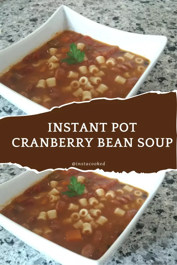 Instant Pot Cranberry Bean SoupPot Lentil Vegetable SoupPot Lebanese Lentil Soup Shorbat Adas