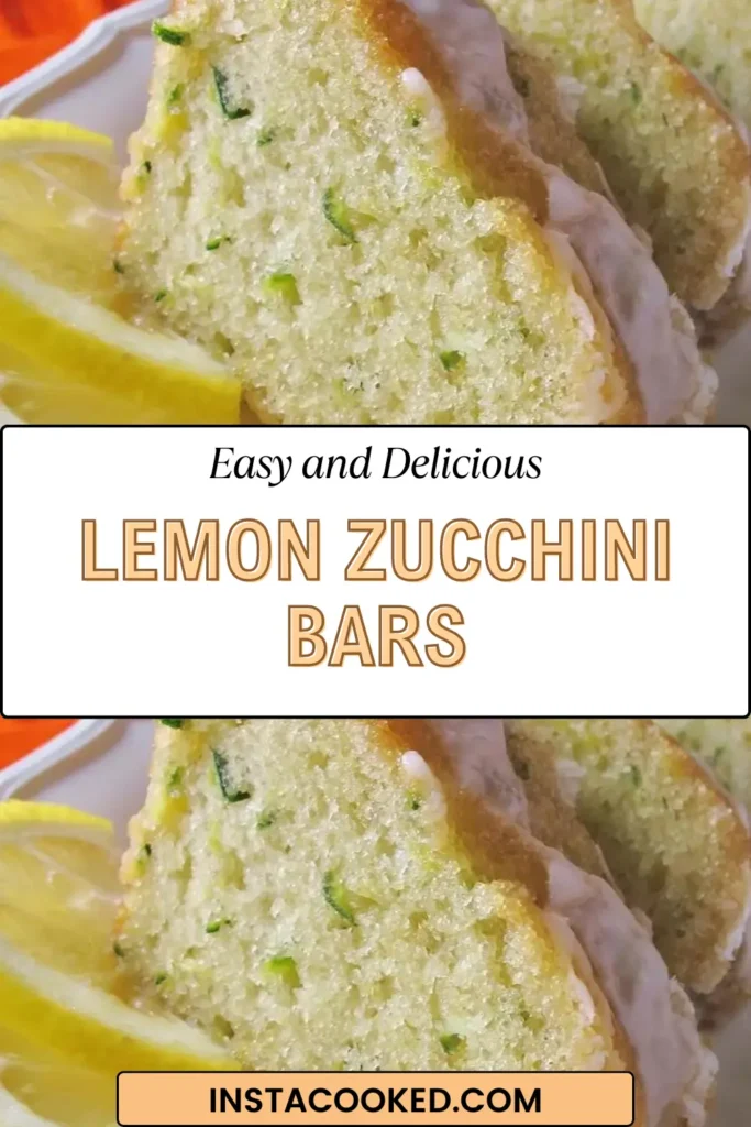 Lemon Zucchini Bars recipe recipe pin