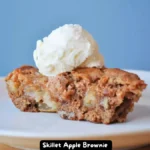 Skillet Apple Brownie Fresh from the Oven