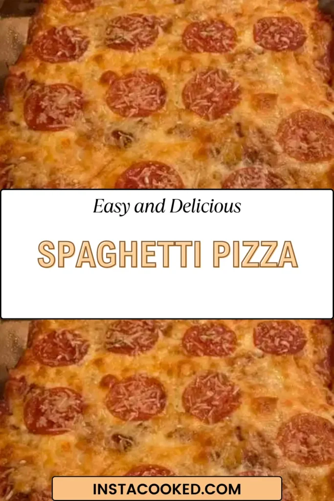 Spaghetti Pizza recipe pin