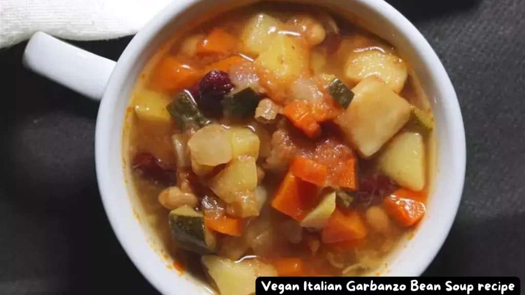 Vegan Italian Garbanzo Bean Soup Recipe | Healthy and Delicious