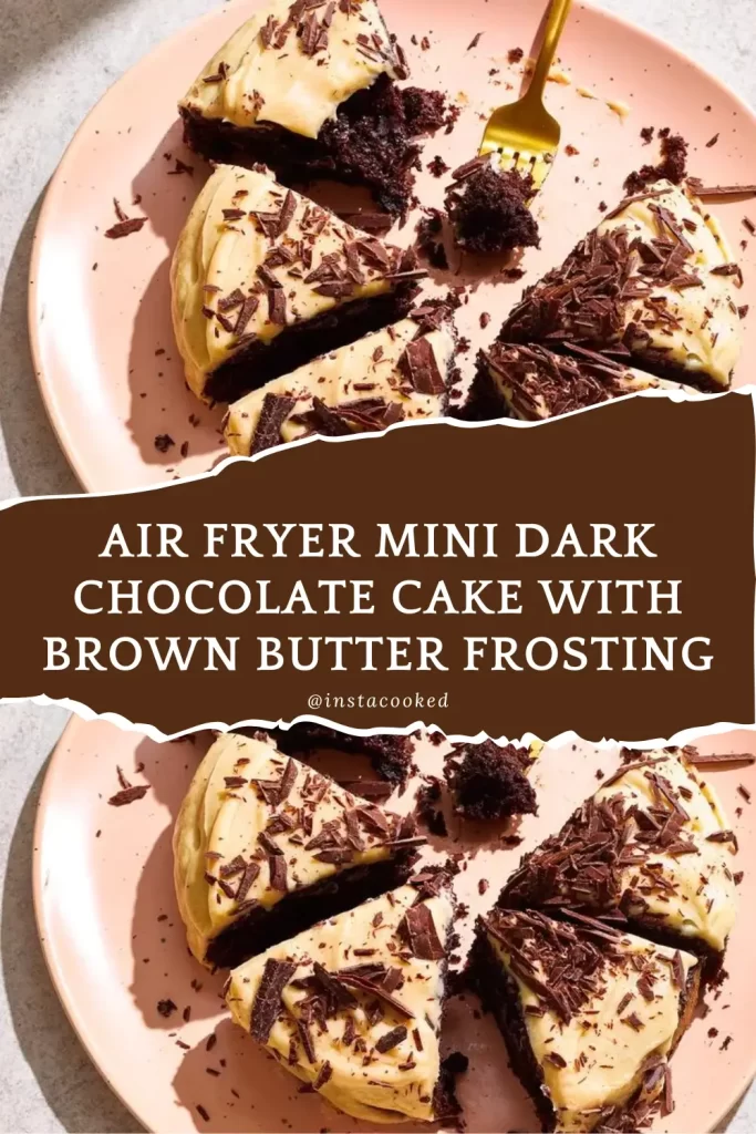 Air Fryer Mini Dark Chocolate Cake with Brown Butter Frosting Fried Korean Chicken Wings