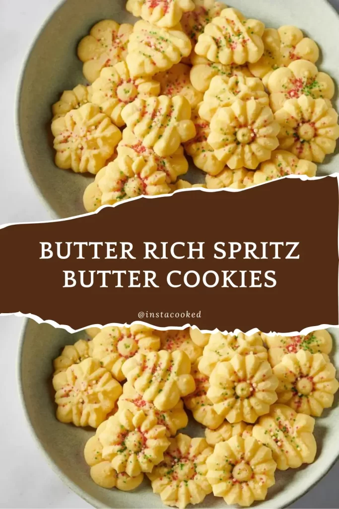 Butter Rich Spritz Butter Cookies